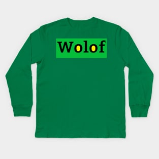 Wolof Kids Long Sleeve T-Shirt